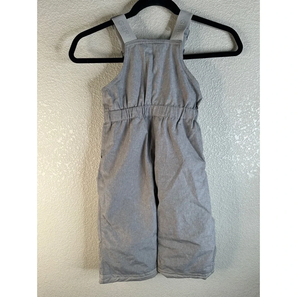 Gerry Kids Gray Insulated Adjustable Suspenders Snow Outdoor Bib Size  2T